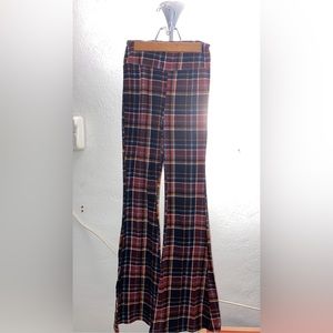 Plaid bootcut yoga pants (qty: 2)